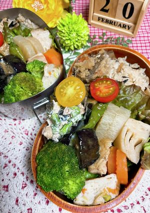 春を感じる筍と鶏肉の煮物弁当-レシピのメイン写真