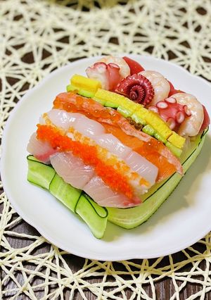 ひな祭り♡ちらし寿司ケーキ-レシピのメイン写真