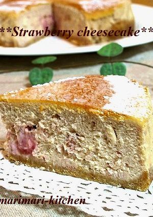 いちごのチーズケーキ-レシピのメイン写真