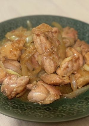 鶏モモ肉の梅肉ソース炒め-レシピのメイン写真