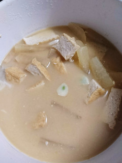 厚揚げと大根のにんにくお味噌汁-レシピのメイン写真