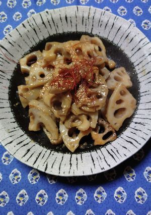 ヨウサマの減塩レンコンの白味噌炒め-レシピのメイン写真