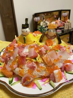 雛祭り☆ちらし寿司ケーキ-レシピのメイン写真