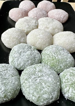 餅米から作る中身無し大福-レシピのメイン写真