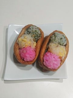 三色団子風いなり-レシピのメイン写真