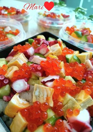 2023雛まつり定番具材華やかちらし寿司-レシピのメイン写真