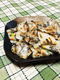 信州発★カリカリもっちり♡野沢菜チヂミ-レシピのメイン写真
