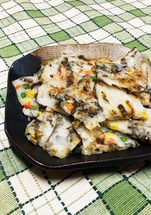 信州発★カリカリもっちり♡野沢菜チヂミ-レシピのメイン写真
