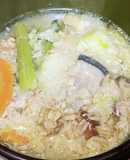 大根おろしオートミール鯨皮粥