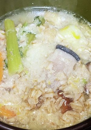 大根おろしオートミール鯨皮粥-レシピのメイン写真