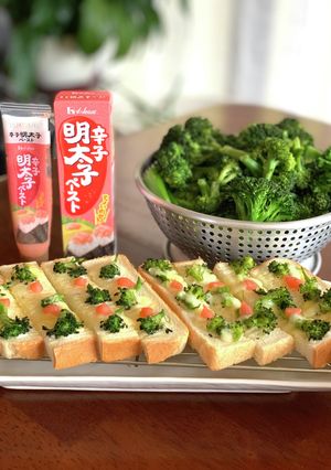 ブロッコリーと明太子マヨチーズトースト-レシピのメイン写真