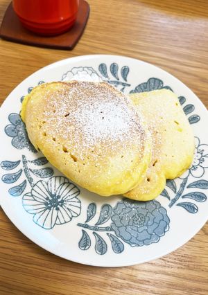 豆腐とHMでモチモチホットケーキ-レシピのメイン写真