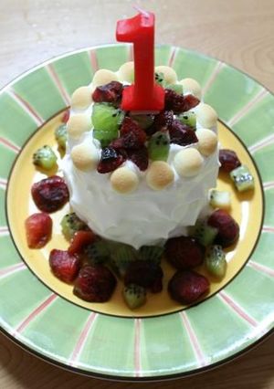 1歳のバースディーケーキ（誕生日）-レシピのメイン写真