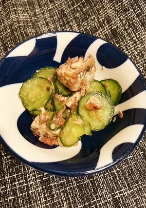梅キュウＳＡＢＡ缶-レシピのメイン写真