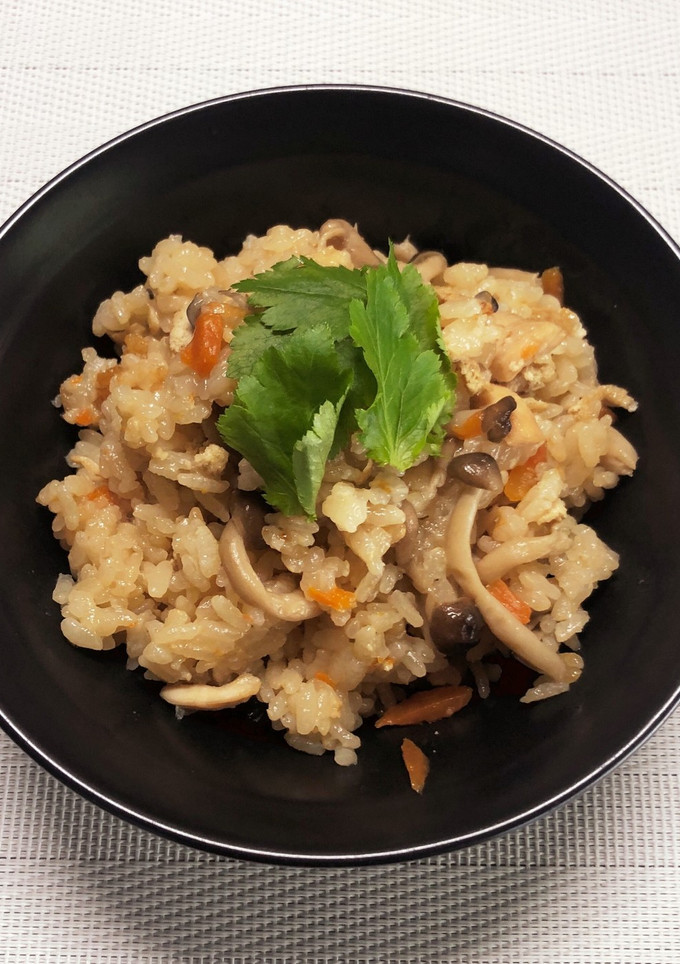 きのこと鶏肉の炊き込みご飯-レシピのメイン写真