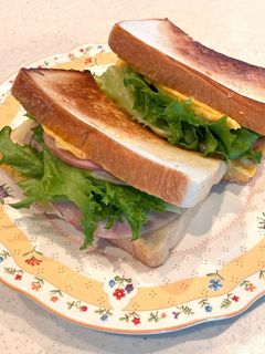 フライパンで5分!カレー風味ホットサンド-レシピのメイン写真