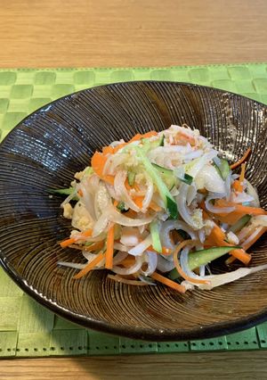 カニ缶入り新玉ねぎサラダ-レシピのメイン写真