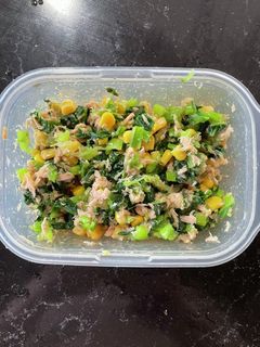 離乳食完了期 小松菜コーンツナの胡麻和え-レシピのメイン写真