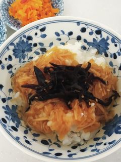 なめ茸とごま昆布のお茶漬け-レシピのメイン写真