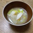 タラと白菜の味噌汁