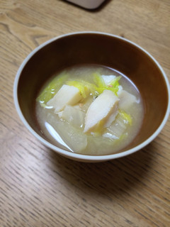 タラと白菜の味噌汁-レシピのメイン写真