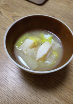 タラと白菜の味噌汁-レシピのメイン写真