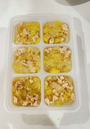離乳食　白菜のそぼろあんかけ-レシピのメイン写真