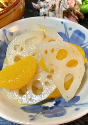 ミカンとレンコンのなます　　簡単★小鉢-レシピのメイン写真