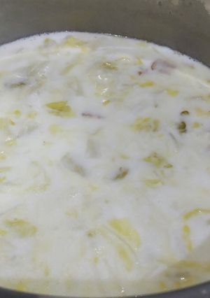 電気調理鍋で白菜とベーコンのクリーム煮-レシピのメイン写真