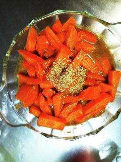 漬時間無きな粉味噌グラス味甘酢人参浅漬け-レシピのメイン写真