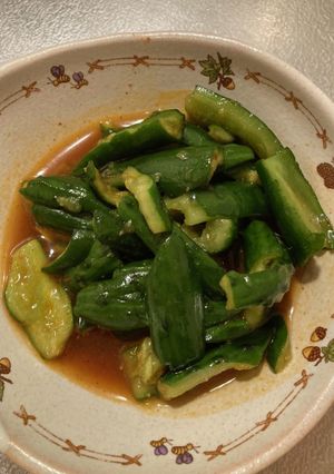 辛ラーメンのスープでピリ辛きゅうり-レシピのメイン写真