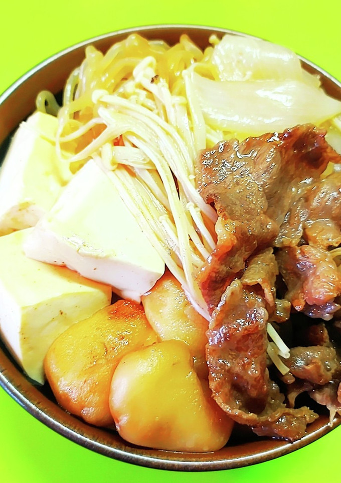 春の常備菜 旬の新玉ねぎの すき焼き牛丼-レシピのメイン写真