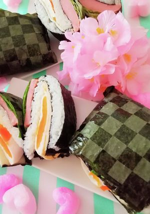 炭治郎のおにぎらず-レシピのメイン写真