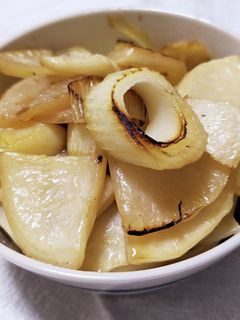 かぶとねぎのめんつゆバター炒め-レシピのメイン写真