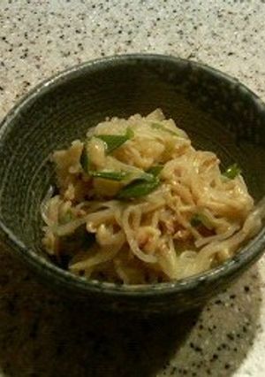 ダイエット用　白滝とえのきたけの中華炒め-レシピのメイン写真