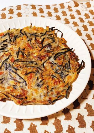 ひじきの煮物で和チヂミ★-レシピのメイン写真