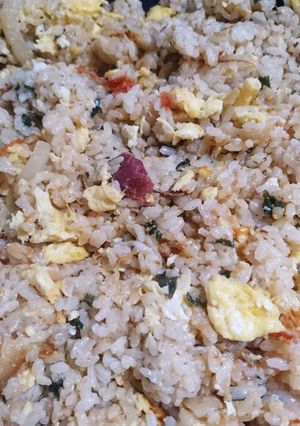 梅干しの炒飯です(^O^)-レシピのメイン写真