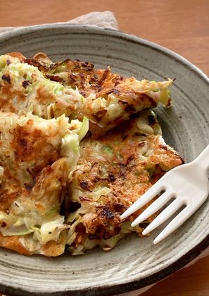 ＊懐かしの♩キャベツとチーズのお好み焼き-レシピのメイン写真