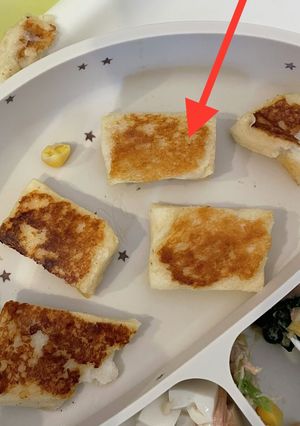 離乳食後期　手づかみ　ミルクトースト-レシピのメイン写真