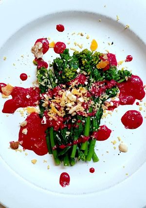 菜の花とビーツソース-レシピのメイン写真