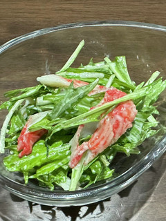 5分で【水菜とカニカマのサラダ】-レシピのメイン写真