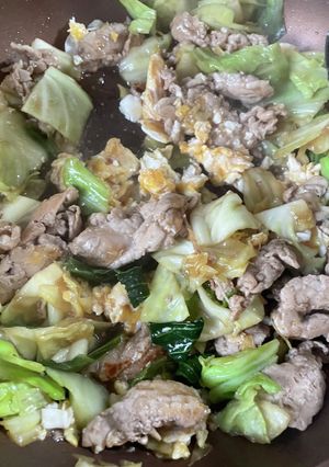 焼豚タレリメイク 豚肉キャベツ炒め-レシピのメイン写真