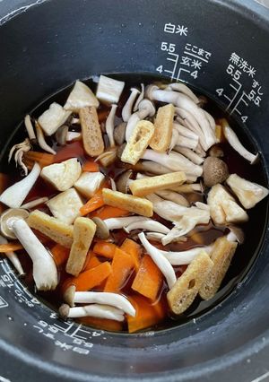 焼豚タレリメイク！炊き込みごはん-レシピのメイン写真