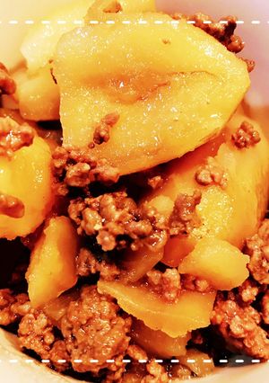 レンジ時短で簡単！じゃがいものそぼろ煮-レシピのメイン写真