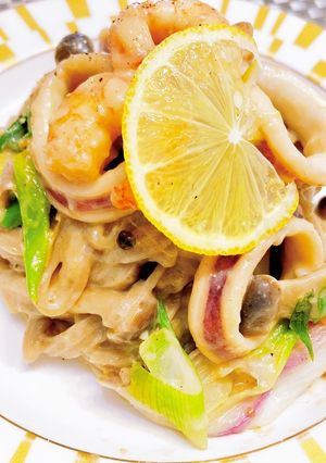 豆乳と米粉のレモンクリームパスタ-レシピのメイン写真