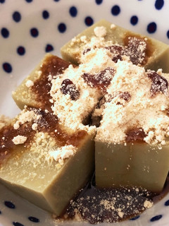 抹茶豆乳パックで作る!寒天デザート-レシピのメイン写真