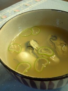 ☆牡蠣のお吸い物☆-レシピのメイン写真