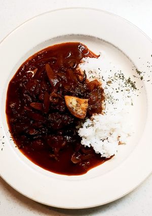 ハヤシライス風牛肉の赤ワイン煮込み-レシピのメイン写真