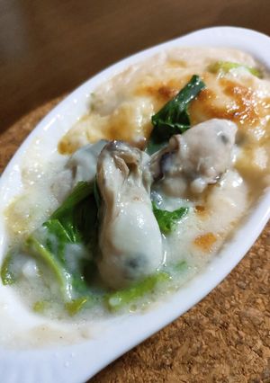 かきとほうれん草のシチューグラタン-レシピのメイン写真