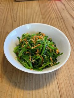 ほうれん草と人参のピーナッツ和え 常備菜-レシピのメイン写真